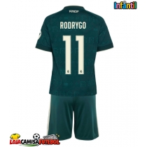 Camisa de Futebol Real Madrid Rodrygo Goes #11 Equipamento Secundário Infantil 2026-27 Manga Curta (+ Calças curtas)